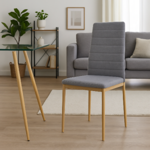 PACK 4 SILLAS AVAT GRIS ACERO ASERRADAS