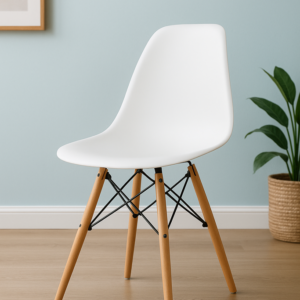 PACK 4 SILLAS VINTAGE BLANCAS PATAS HAYA