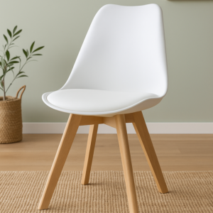 PACK 4 SILLAS NORDIC BLANCAS PATAS EN HAYA