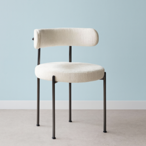 PACK DE 4 SILLAS TUCKER TELA BEIGE, PATAS METAL NEGRAS