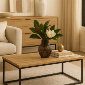 MESA CENTRO ATLANTA NEGRA RECTANGULAR