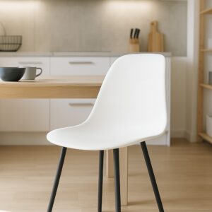 PACK DE 4 SILLAS ATLANTIC BLANCO PATA NEGRA