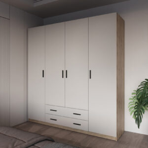 Armario 4 puertas 2 cajones Elba