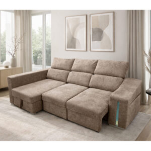 Shaiselongue cama con arcón Menua