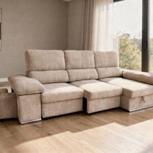 Shaiselongue cama con arcones Nadia