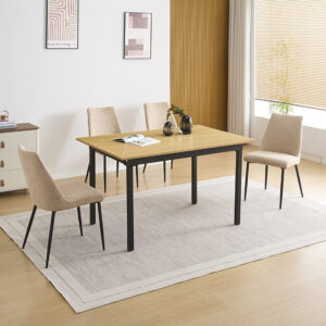 Conjunto Mesa Ext. Camden + 4 Sillas Morgan